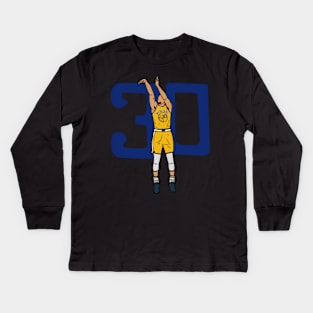 Steph Curry 30 - NBA Golden State Warriors Kids Long Sleeve T-Shirt